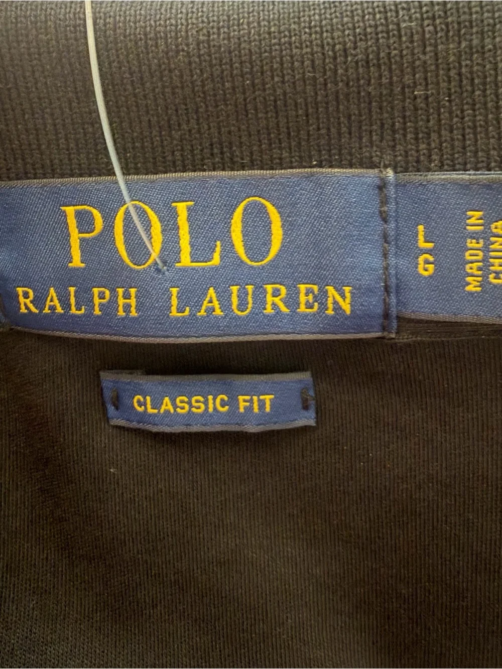 Polo ralph lauren black polo shirt- Size large